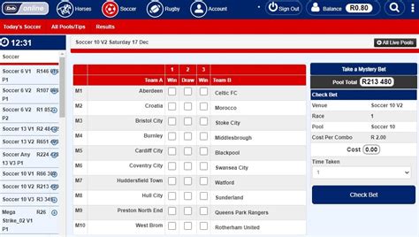 soccer ten results and payouts|E.A.L Latest Soccer 10 Results .